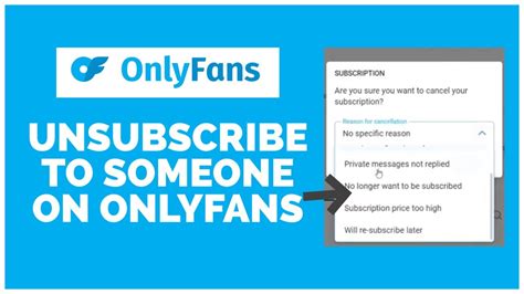 How to Unsubscribe on Onlyfans